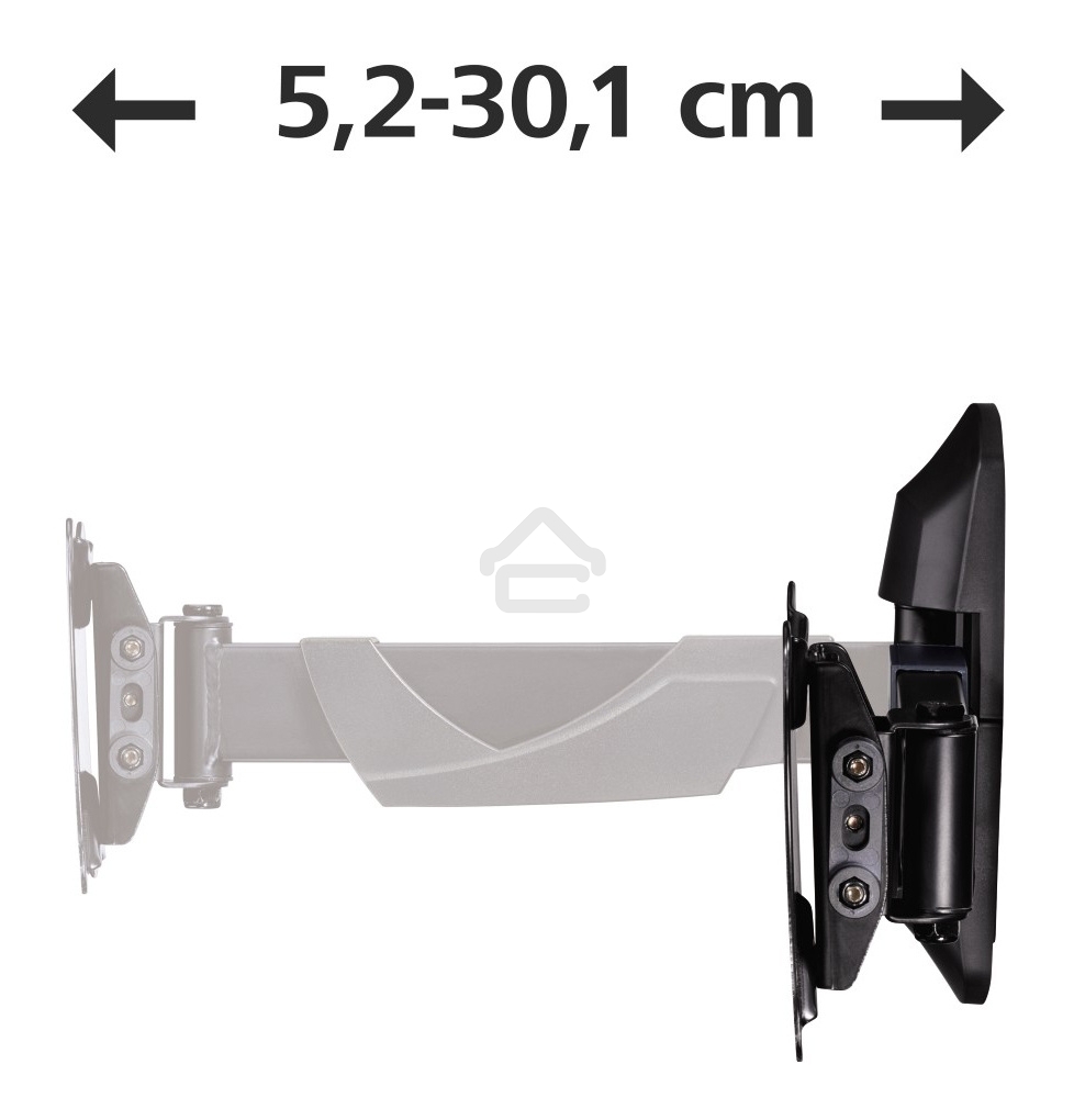 Кронштейн для телевизора Hama FULLMOTION черный 10