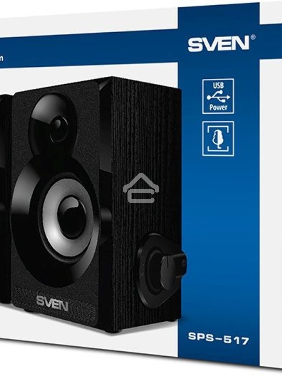 Колонки SVEN SPS-517, 2.0 черный
