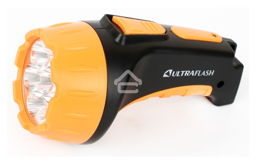 Фонарь LED 3807 (аккум 220В черн/жел. 7 LED; 2 режима SLA пласт. короб) Ultraflash 9216