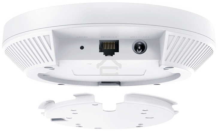 Потолочная точка доступа TP-Link EAP653 AX3000 Ceiling Mount Dual-Band Wi-Fi 6 Access Point, 1?1Gbps RJ45 Port, 574Mbps at2.4 GHz + 2402 Mbps at 5 GHz, 802.3at POE, 2?Internal Antennas