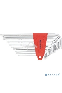 Набор ключей MATRIX имбусовых TORX, 9 шт: T10-T50, CrV, удлиненные, сатин. MATRIX 12306