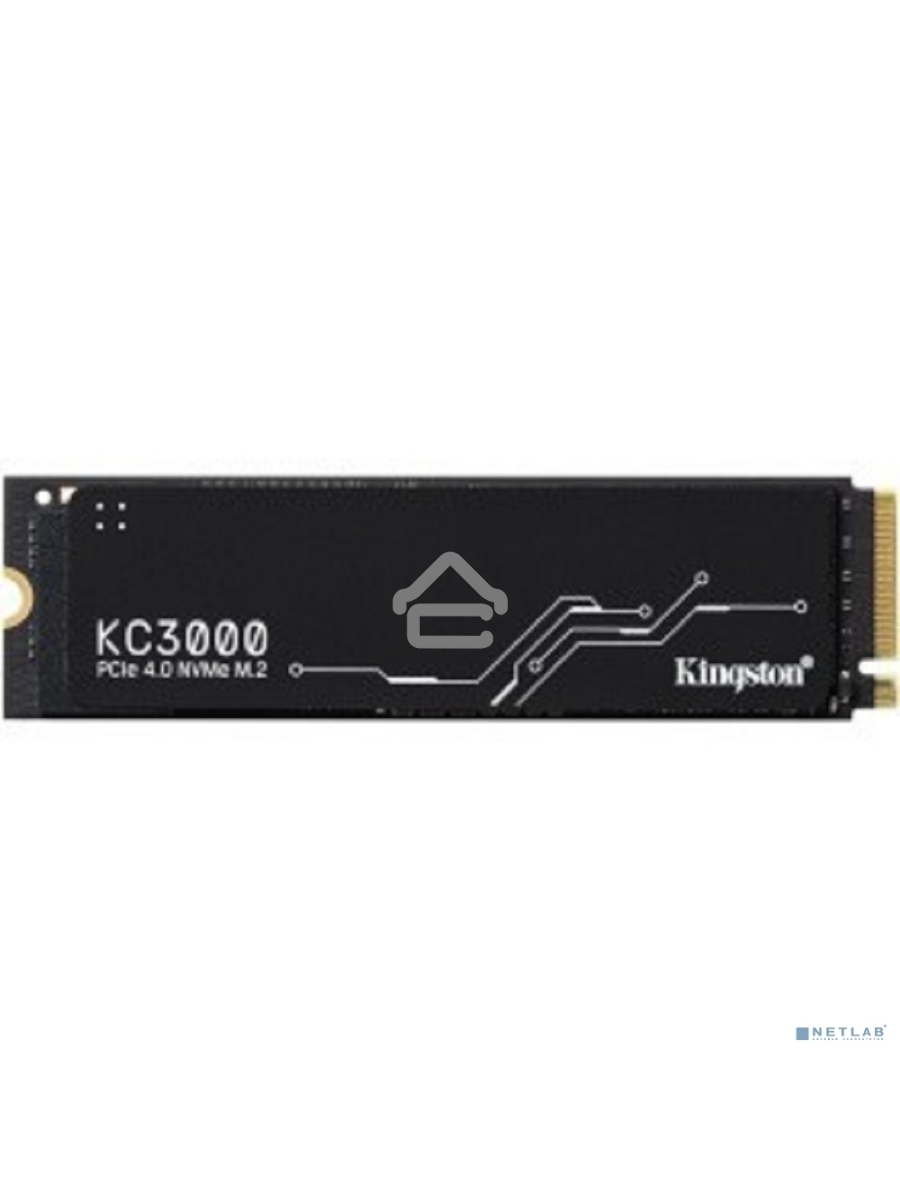 Накопитель SSD Kingston KC3000, 2Tb, PCIe 4.0 x4, M.2 2280, NVMe, R/W 7000/7000, с радиатором