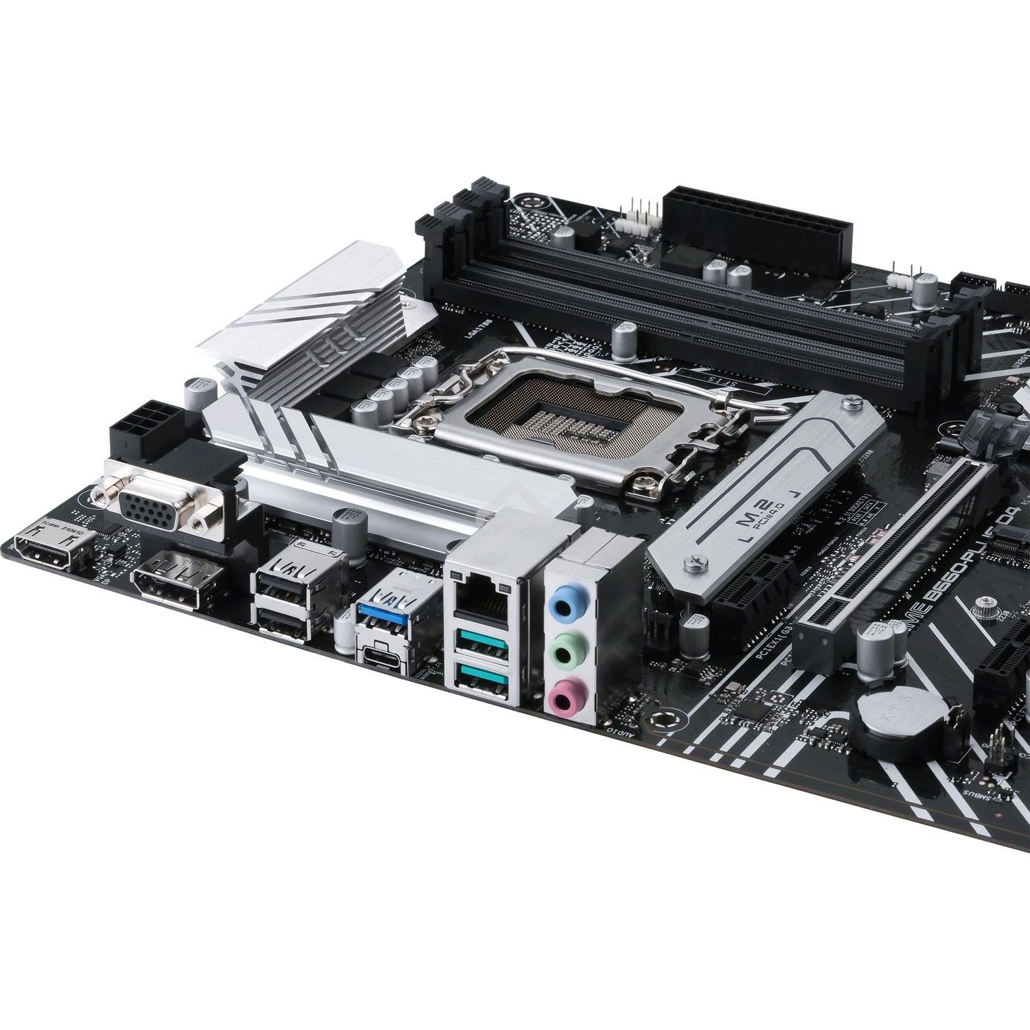 Материнская плата ASUS PRIME B660-PLUS D4, Socket LGA 1700, Intel B660, 4xDDR4, 4xSATA, 3xM.2, 1xPCIe 4.0 x16, 1xPCIe 3.0 x4, 1xHDMI, 1xDP, 1xVGA, 1x 1Gb LAN, 1xUSB-C 3.2 Gen 2x2, 2xUSB-A 3.2 Gen 2, 1xUSB-A 3.2 Gen 1, 2xUSB-A 2.0, 7.1, ATX