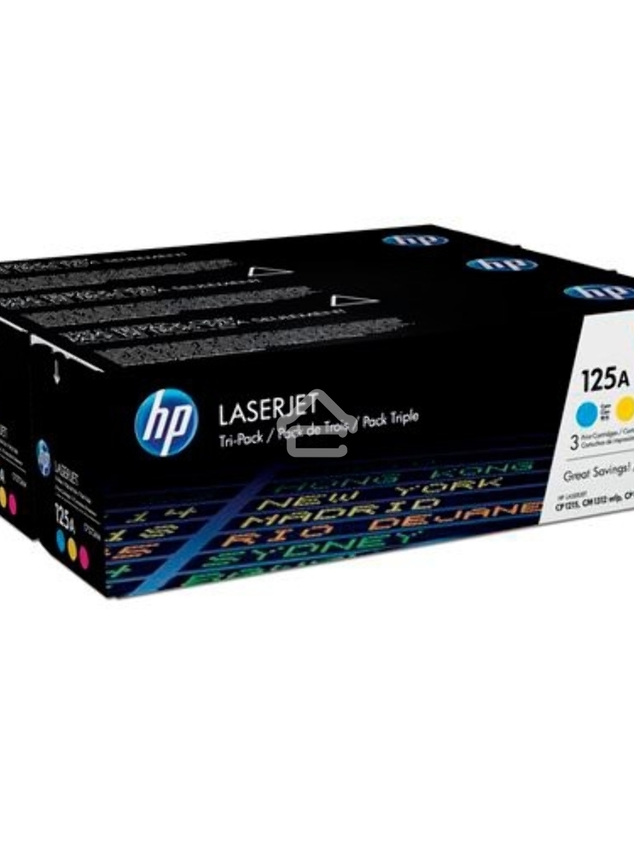 Картридж лазерный комплект HP CF373AM голубой/пурпурный/желтый для CLJ CP1215/1515 3 х 1400стр.
