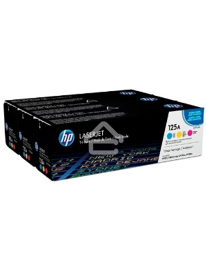 Картридж лазерный комплект HP CF373AM голубой/пурпурный/желтый для CLJ CP1215/1515 3 х 1400стр.
