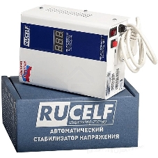 Стабилизатор RUCELFКОТЕЛ-1200 релейный настенный, Активная мощность 1.20 кВт, Тип входного напряжения однофазное 130-265 В, Точность стабилизации 8%, Количество ступеней стабилизации 4, Выходное напряжение 202-238 В, частота 50 Гц, Форма выходного сигнала