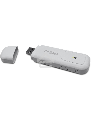 Модем 3G/4G Digma Dongle WiFi DW1960 USB Wi-Fi Firewall +Router внешний белый