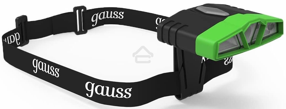 Фонарь налобный Gauss GFL406 5W 180lm Li-ion 500mAh LED 1/12/72