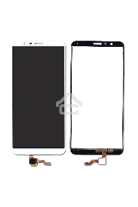 Сенсорное стекло (тачскрин) для Huawei Honor 7X, белое