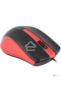 Мышь проводная Acer OMW012 черный/красный, 1200 dpi, USB, кнопки - 3