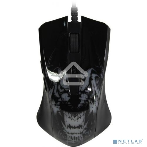 Мышь проводная Qumo Rampage M49 черный, 3200 dpi, USB, кнопки - 6