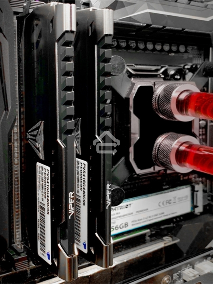 Оперативная память Patriot Viper Steel, DDR4, 32GB (2x16GB), 3600MHz, CL18, DIMM, радиатор, черный