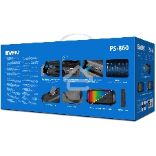 Портативная колонка Sven PS-860 черный 100W 1.0 BT/3.5Jack 5400mAh (SV-022518)
