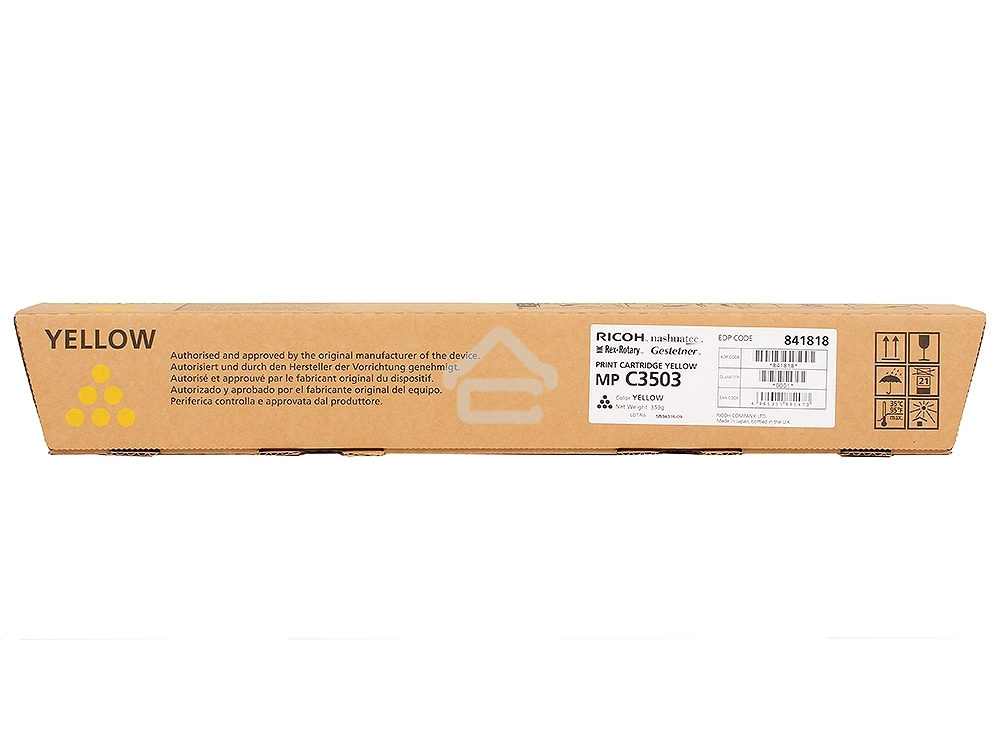 Картридж лазерный тип MP C3503 желтый для Ricoh Aficio MPC3003/3503 (18000стр)