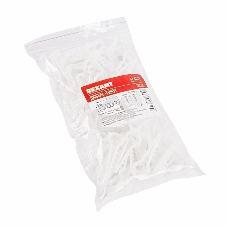 Дюбель-хомут нейлоновый прямоугольный Rexant 6-12 мм, белый, упаковка 100 шт.