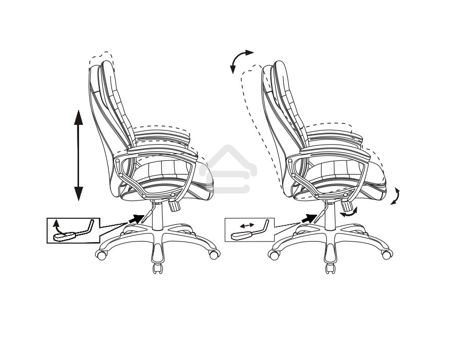 Кресло руководителя Бюрократ T-9950LT коричневый Boroko-37, искусственная кожа, крестовина пластик