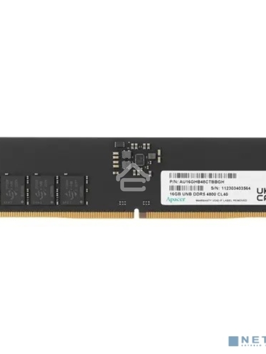 Оперативная память Apacer, DDR5, 16GB (1x16GB), 4800MHz, CL40, DIMM