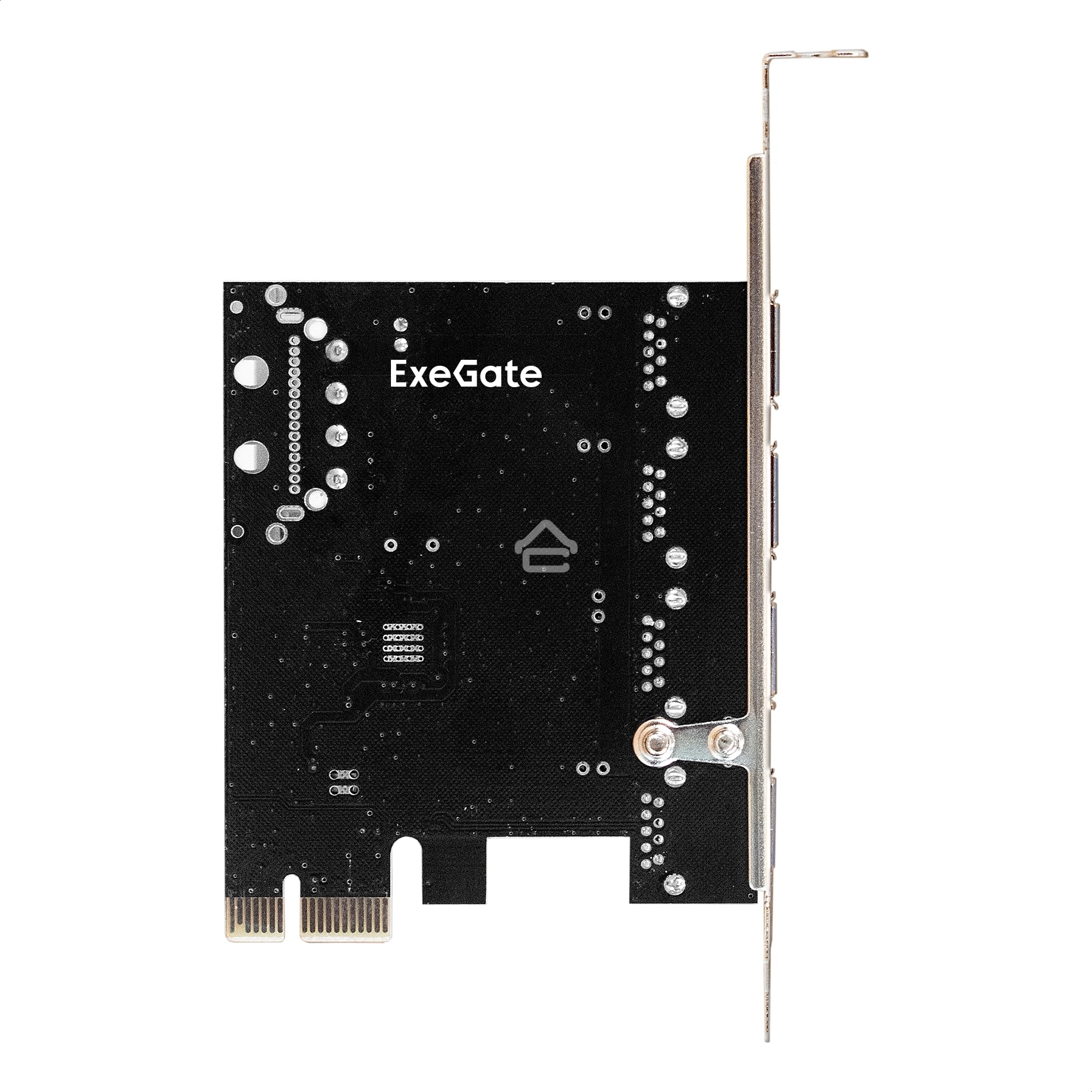 Контроллер ExeGate EXE-314 v2.0 (PCI-E x1 v2.0, 4хUSB 3.0 ext., разъем доп.питания Molex, VIA Labs Chipset VL805)