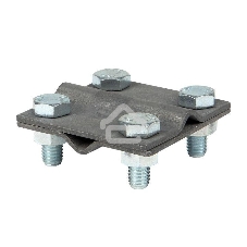 Зажим крестовидный прут-прут (пластина 57х57 мм) HZ PROxima EKF lp-g3109