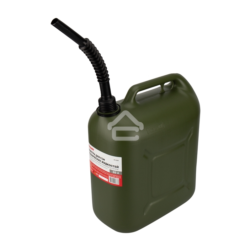 Канистра Rexant для ГСМ и технических жидкостей, вертикальная 20 л, пластиковая, усиленная