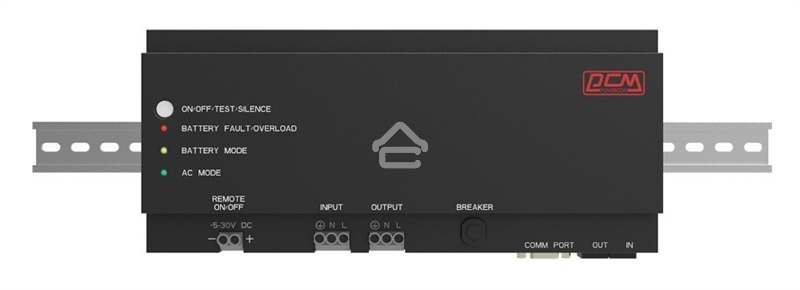 Источник бесперебойного питания Powercom DRU 500VA/300W, DIN Rail, 230V, RS-232, 2 year warranty (1114005)