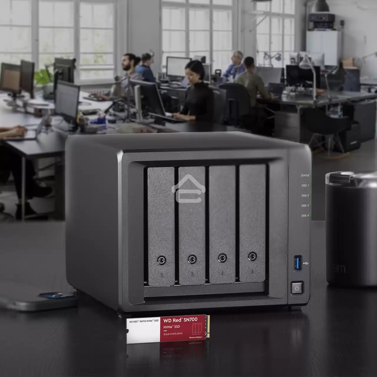 Накопитель SSD WD Red SN700, 1Tb, PCIe 3.0 x4, M.2 2280, NVMe, R/W 3430/3000