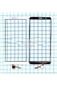 Сенсорное стекло (тачскрин) для Huawei Honor 7X, белое
