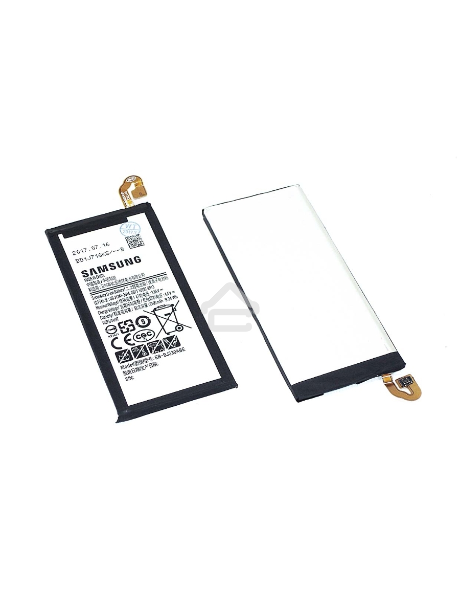 Аккумуляторная батарея EB-BJ330ABE для Samsung Galaxy J3 SM-J330F, 2400mAh, 3.85V