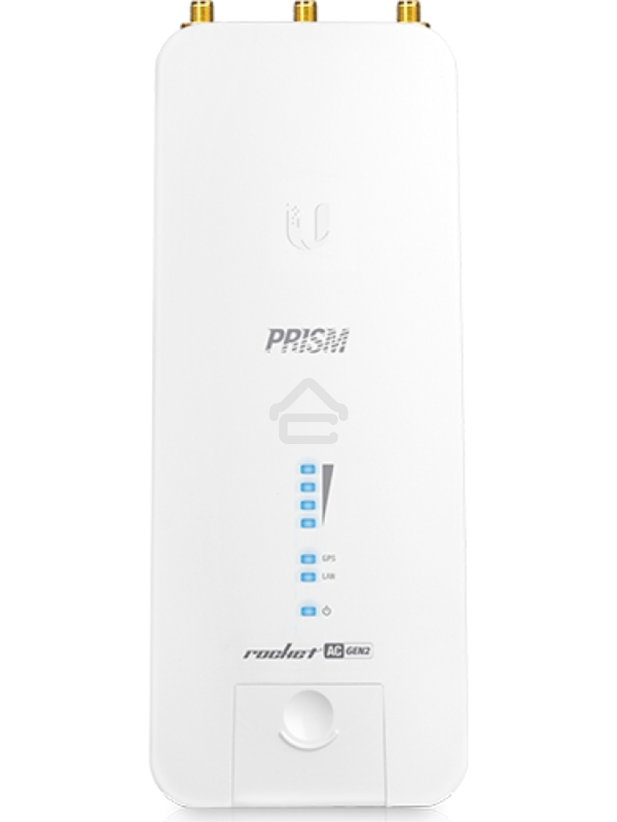 Точка доступа UBIQUITI RP-5AC-Gen2 Rocket 5AC PRISM Gen 2 Радиоустройство 5 ГГц, PtMP/PtP, airMAX ac, 2x RP-SMA, фильтры airPrism, GPS Sync