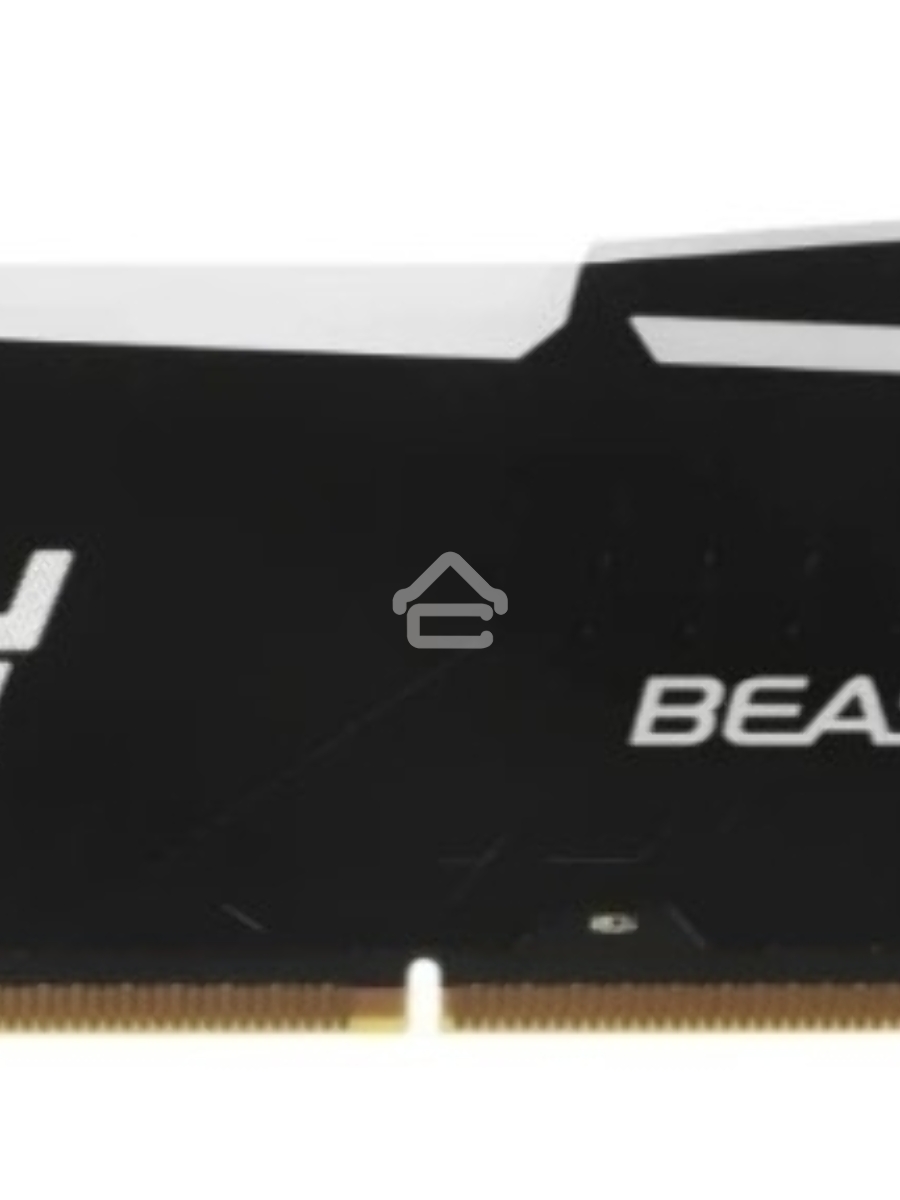 Оперативная память Kingston Fury Beast, DDR5, 16GB (1x16GB), 6000MHz, CL30, DIMM, с радиатором, RGB, черный