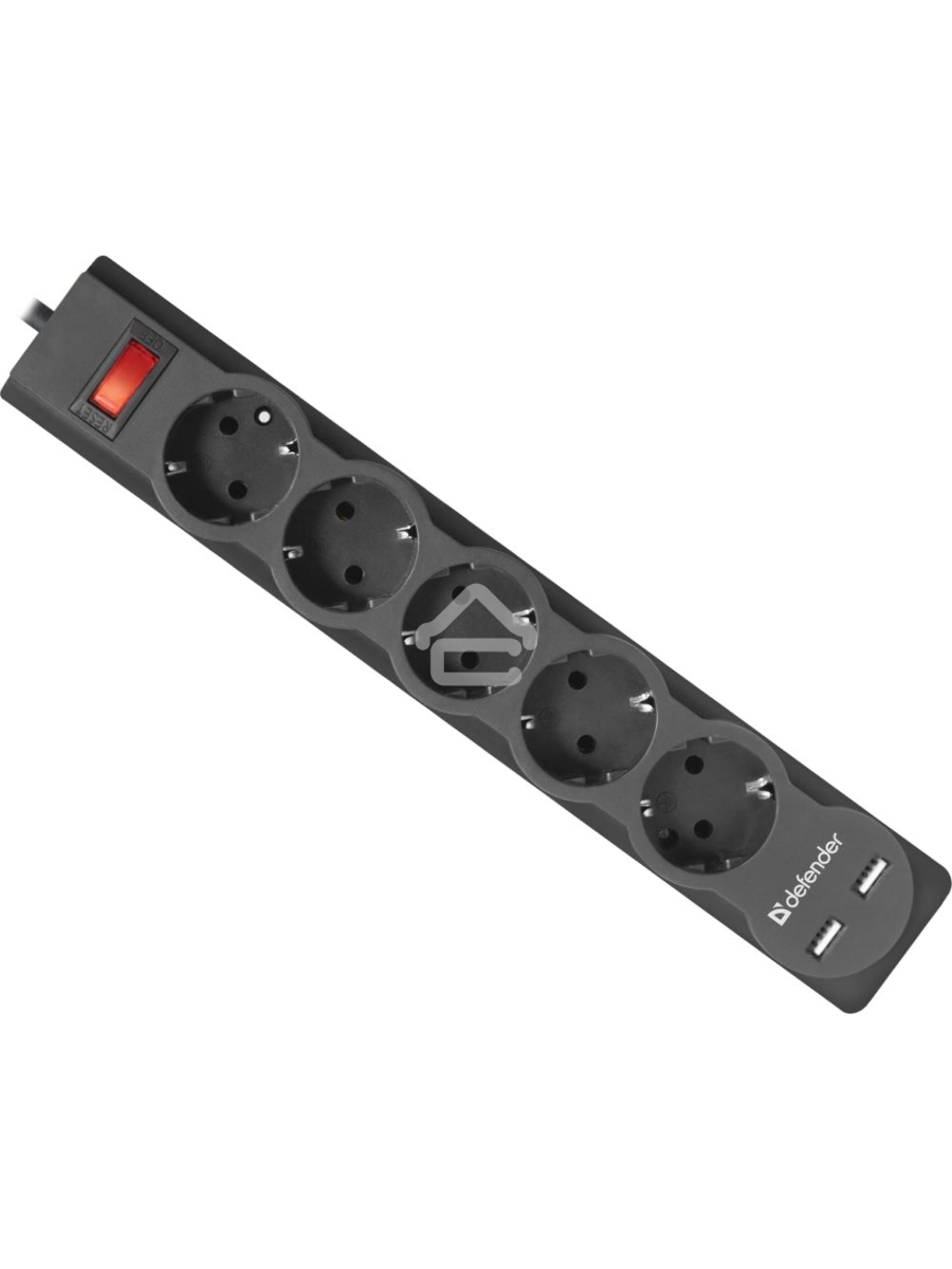 Сетевой фильтр Defender 5M DFS 755 5OUTL.