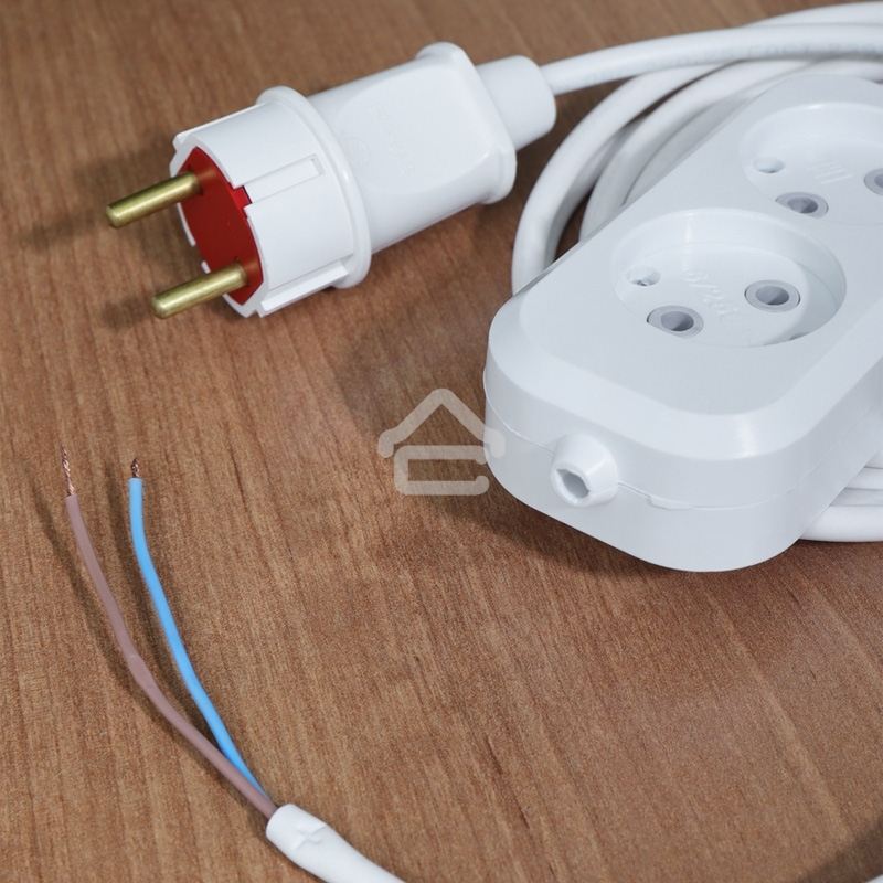 Колодка Rexant 2 гнезда без заземления