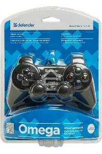 Геймпад Defender Omega USB, Проводной геймпад, 12 кнопок, 2 стика
