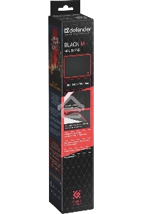 Игровой коврик Defender  Black M 360x270x3 мм, ткань+резина