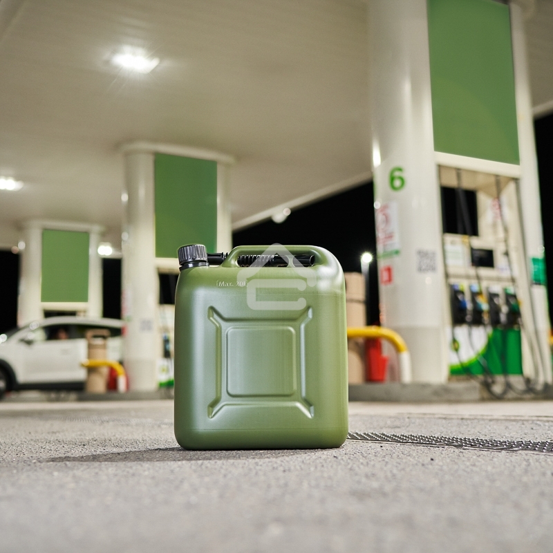 Канистра Rexant для ГСМ и технических жидкостей, вертикальная 20 л, пластиковая, усиленная