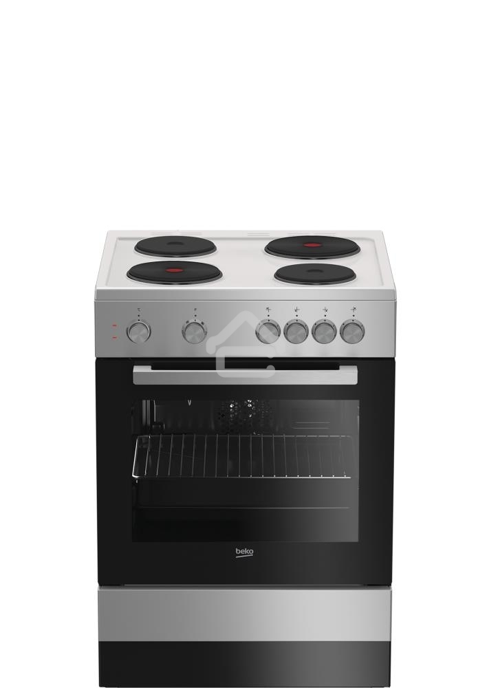 Плита электрическая Beko FSE66000GS черный, конфорок 4 шт, духовка 66 л, 60 см x 85 см x 60 см