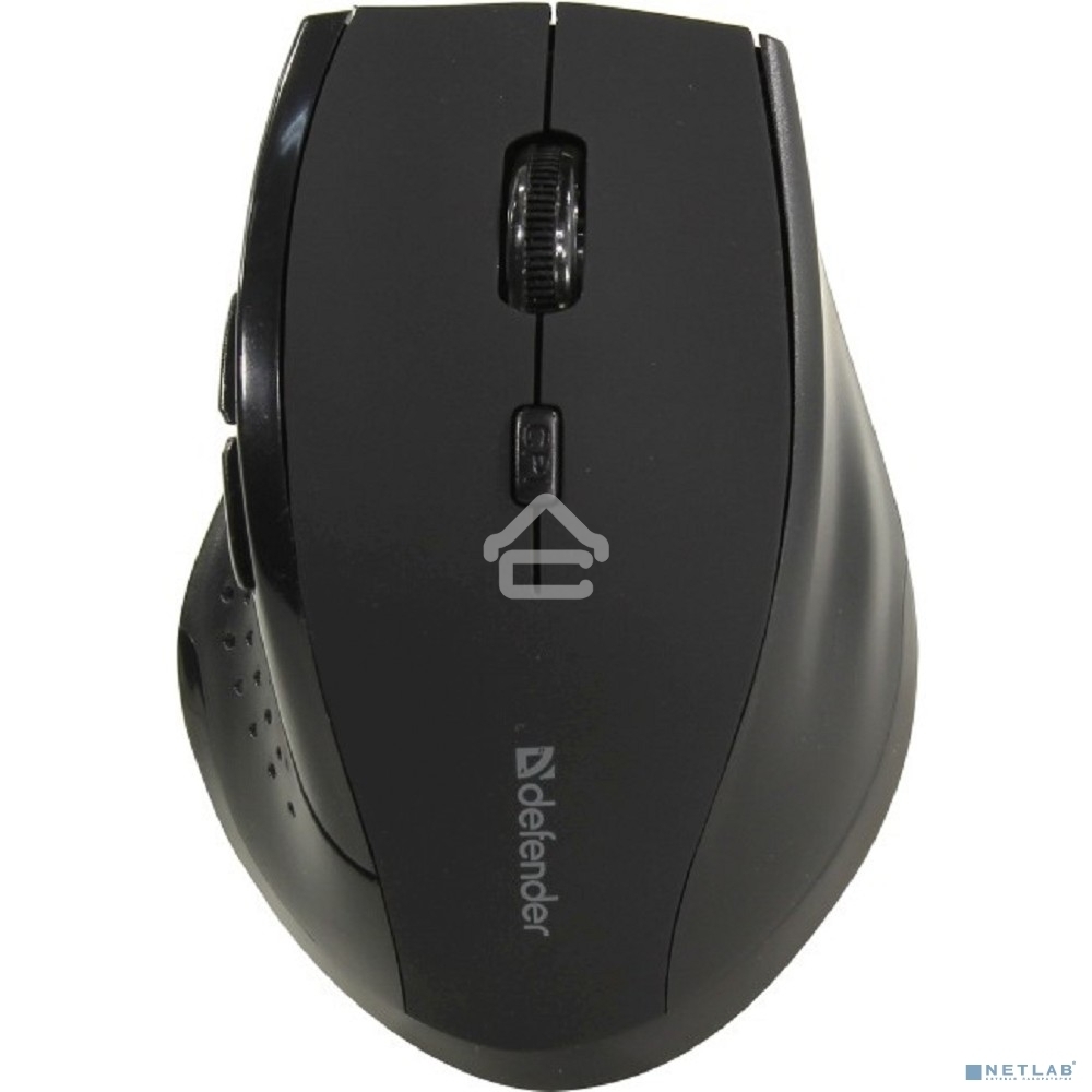 Мышь беспроводная Defender Accura MM-365 черный, 1600 dpi, радиоканал, USB, кнопки - 6