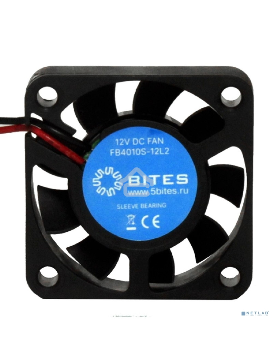 Вентилятор для корпуса 5bites FB4010S-12L2 черный 40мм 5000rpm 22db 2-pin
