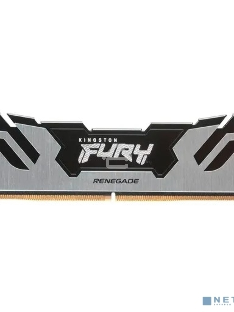 Оперативная память Kingston Fury Renegade, DDR5, 16GB (1x16GB), 6400MHz, CL32, DIMM, с радиатором, серебристый/черный