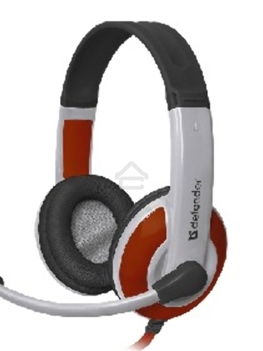 Наушники Defender Warhead G-120 красный/белый кабель 2 м