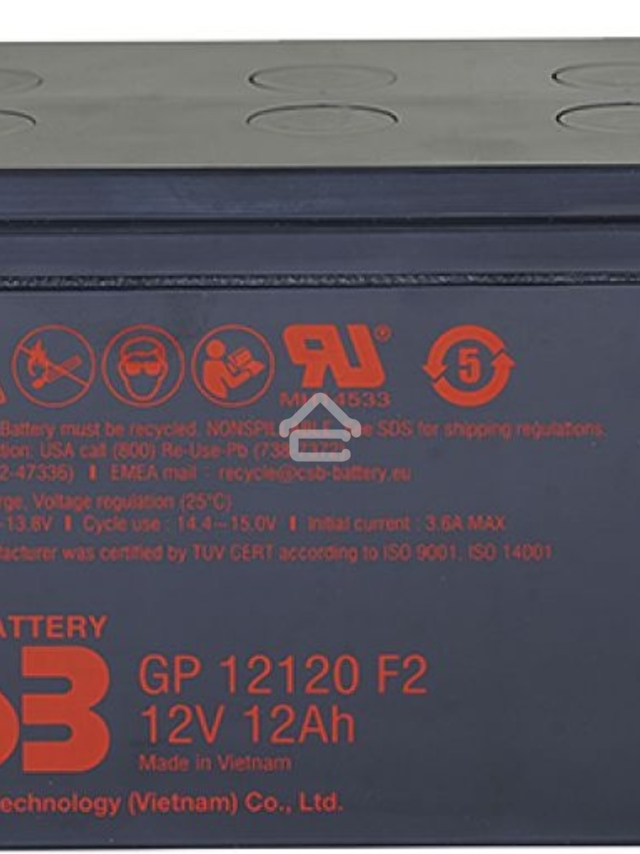 Батарея CSB GP 12120 (12V 12Ah) F2