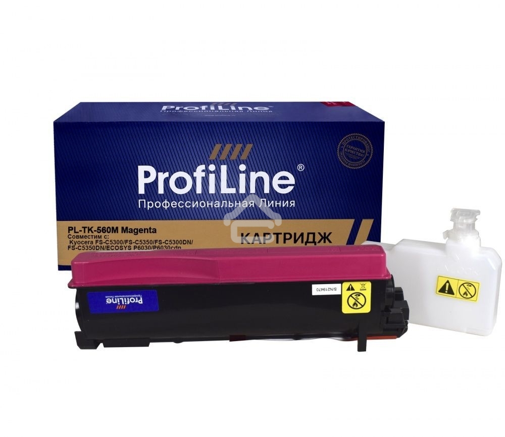 Тонер-кит PL-TK-560M для принтера Kyocera FS-C 5300DN/5350DN/ECOSYS P6030cdn 12000 копий Magenta ProfiLine