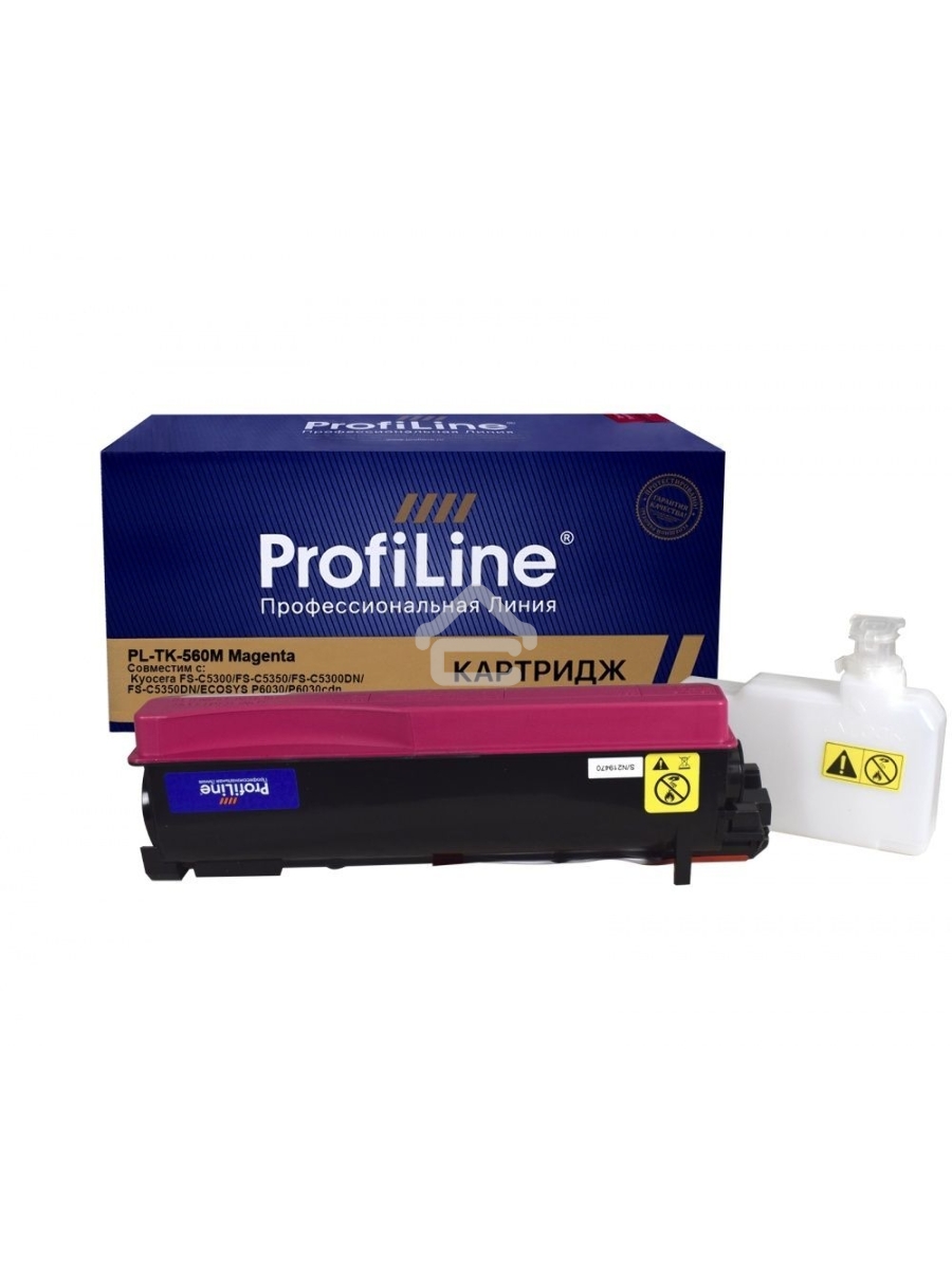 Тонер-кит PL-TK-560M для принтера Kyocera FS-C 5300DN/5350DN/ECOSYS P6030cdn 12000 копий Magenta ProfiLine