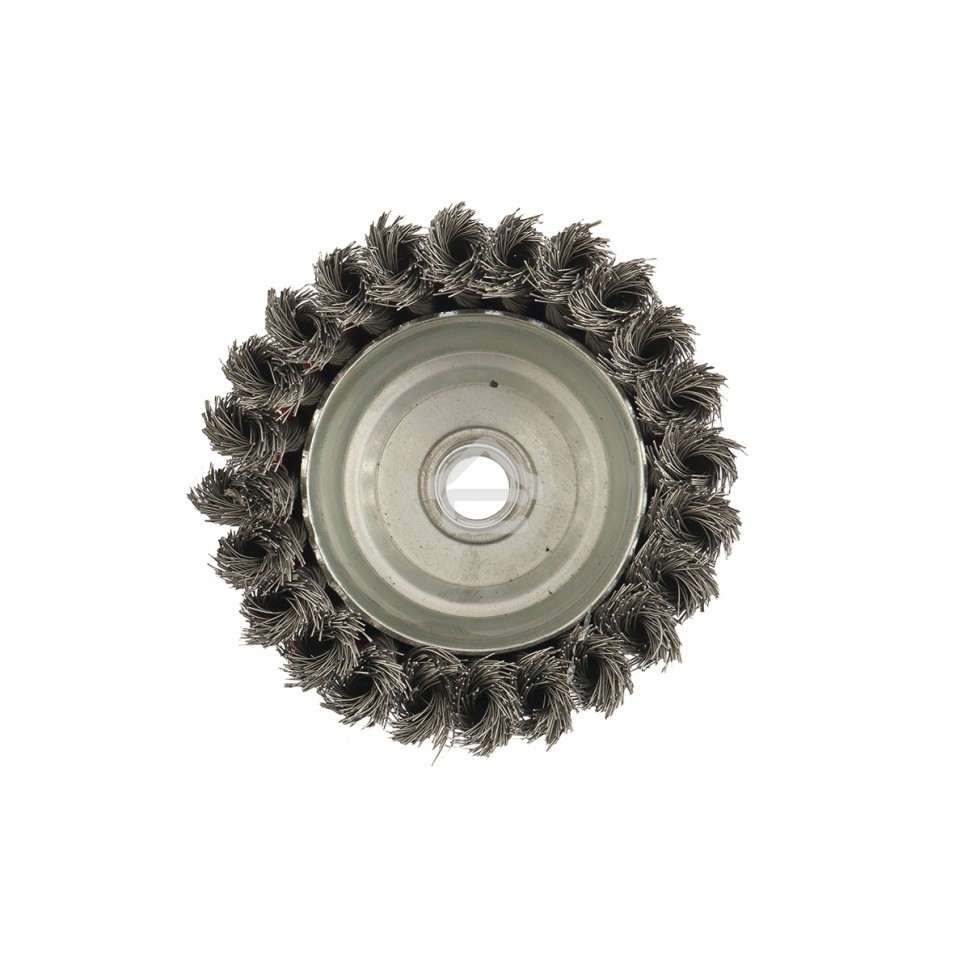 Щетка Matrix для УШМ, 100 мм, М14, Чашка, крученая проволока 0,35 мм