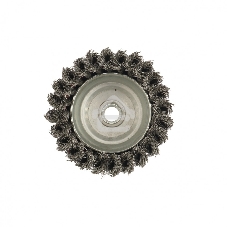 Щетка Matrix для УШМ, 100 мм, М14, Чашка, крученая проволока 0,35 мм