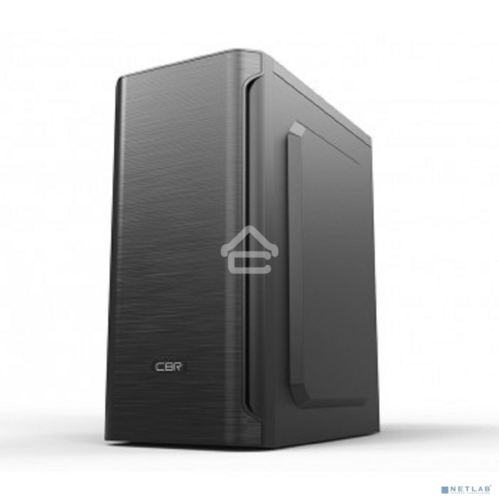 Компьютерный корпус CBR mATX Minitower MX10, c БП PSU-ATX400-08EC (400W/80мм), 2*USB 2.0, HD Audio+Mic, черный