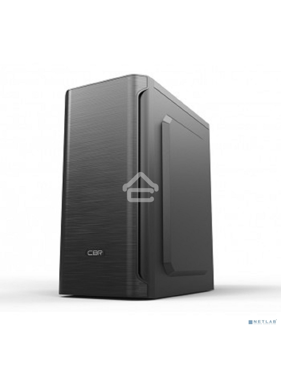 Компьютерный корпус CBR PCC-MATX-MX10-400W2 Компьютерный корпус mATX Minitower MX10, c БП PSU-ATX400-08EC (400W/80mm), 2*USB 2.0, HD Audio+Mic, Black