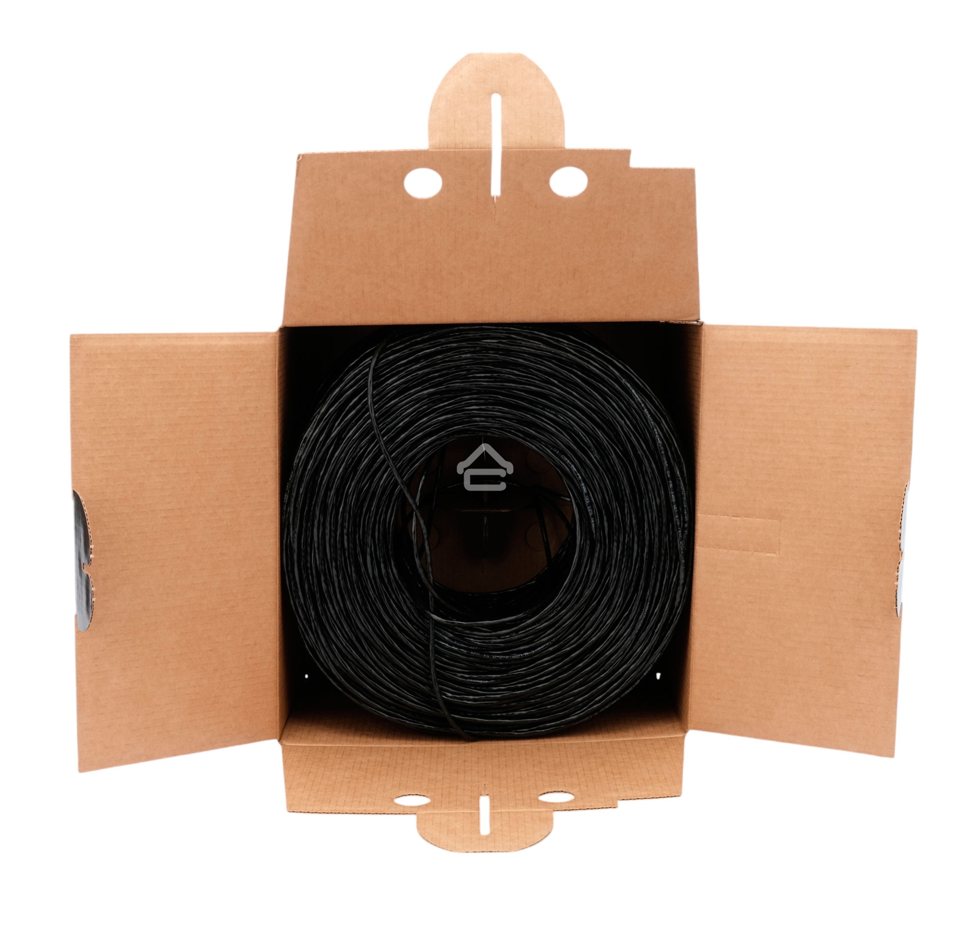 Кабель Cablexpert UPC-5051E-4-CU-OUT, UTP outdoor 4x2x0.51, медный, кат.5e, однож., 305м, box, черный