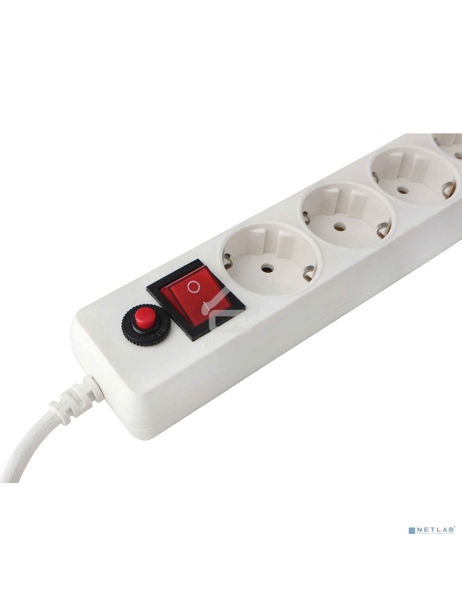 Сетевой фильтр Гарнизон EHLW-2 5р 10А 3м белый