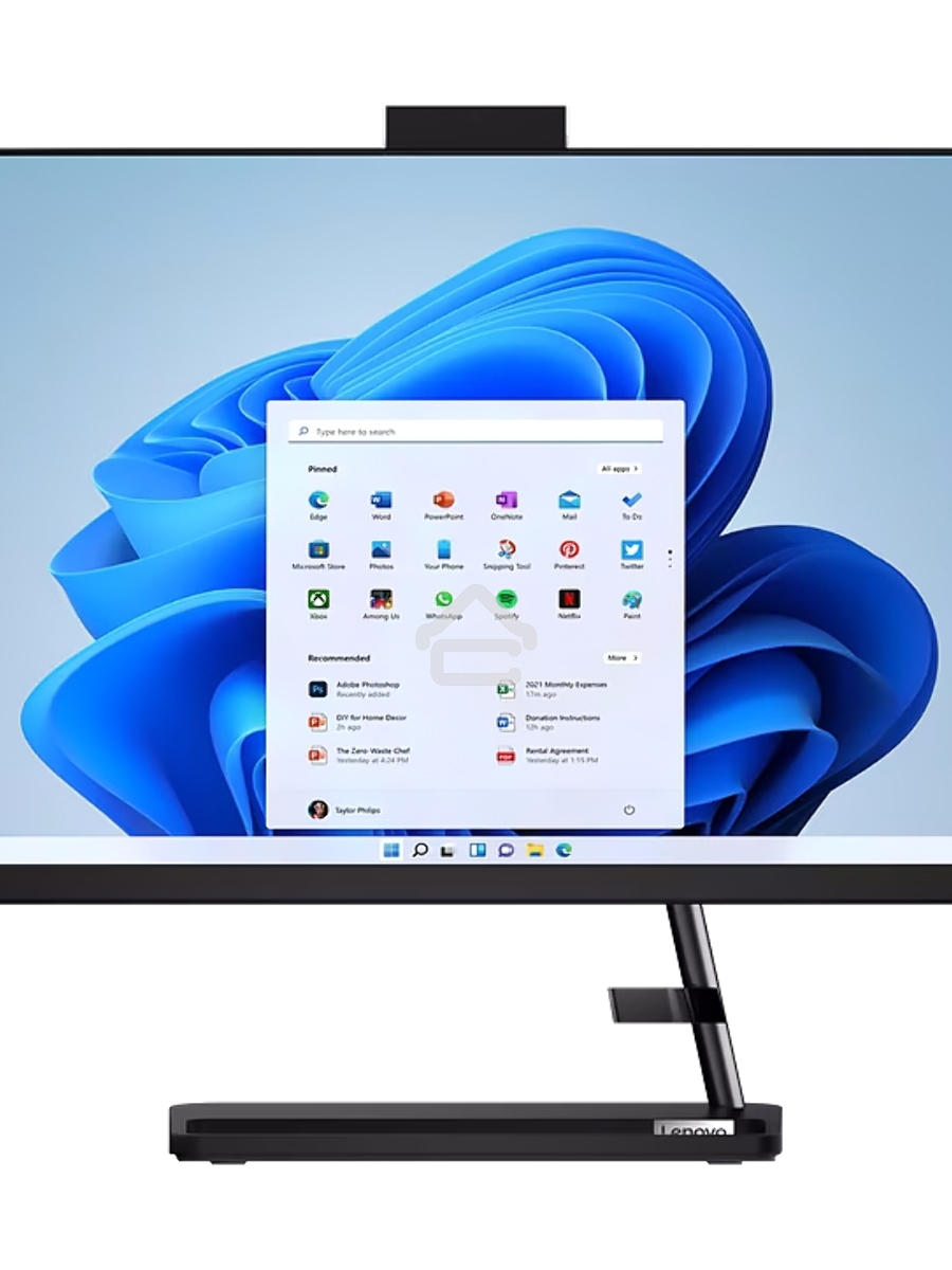 Моноблок AIO Lenovo IdeaCentre 3 24IAP7 i3-1215U 8Gb SSD 512Gb Intel UHD Graphics 23.8 FHD IPS BT Cam No OS Черный F0GH0171RU